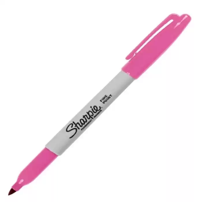 Sharpie Markör Permanent Fine Yuvarlak Uçlu Şeker Pembe 1836457 - 12li Paket