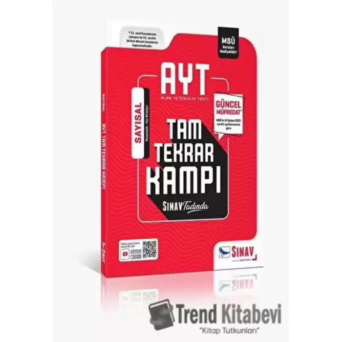 Sınav AYT Sayısal Tam Tekrar Kampı