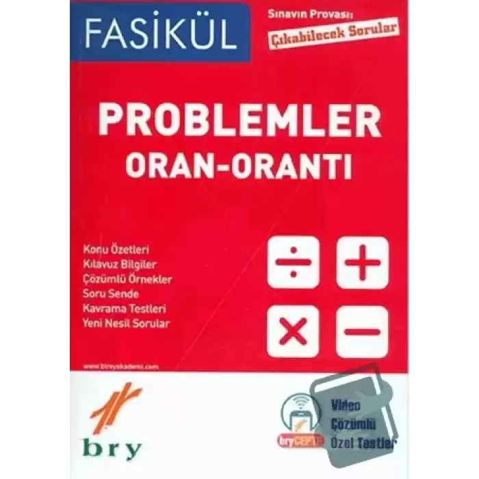 Sınavın Provası Problemler Oran - Orantı Fasikül