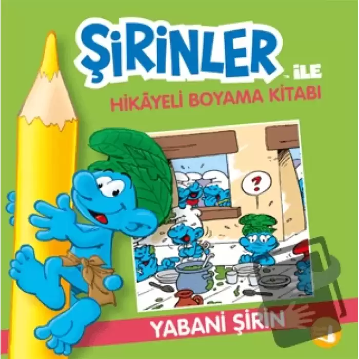 Şirinler İle Hikaye Boyama Kitabı - Yabani Şirin