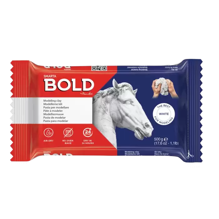 Smarta Seramik Hamuru Bold Beyaz 500 Gr