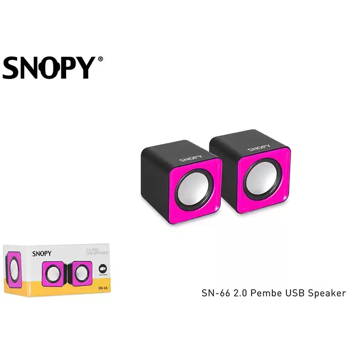 Snopy Sn-66 2.0 Pembe Usb Speaker