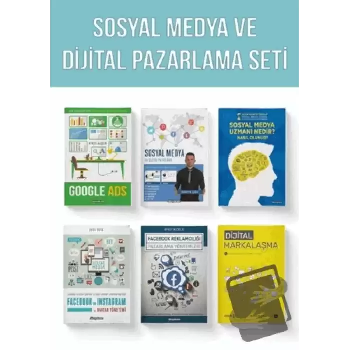 Sosyal Medya ve Dijital Pazarlama Seti (6 Kitap Takım)