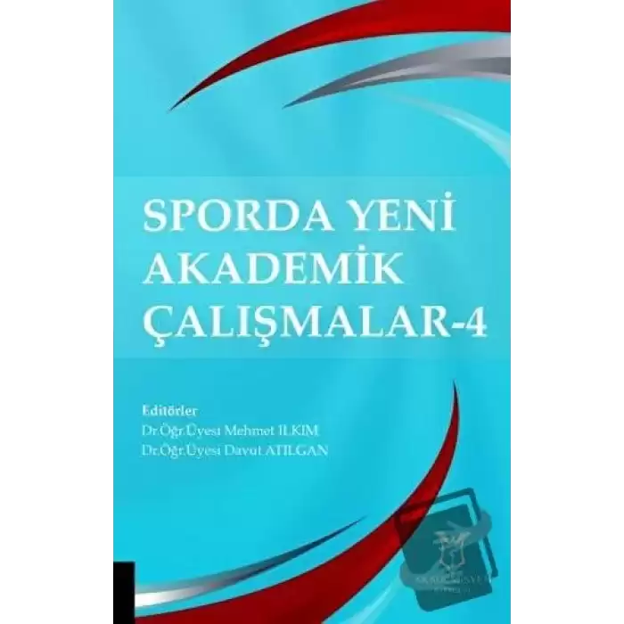 Sporda Yeni Akademik Çalışmalar - 4