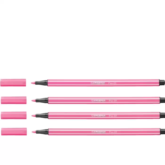 Stabilo Keçe Uçlu Boya Kalemi 1 Mm Açık Pembe 68/17 - 10lu Paket