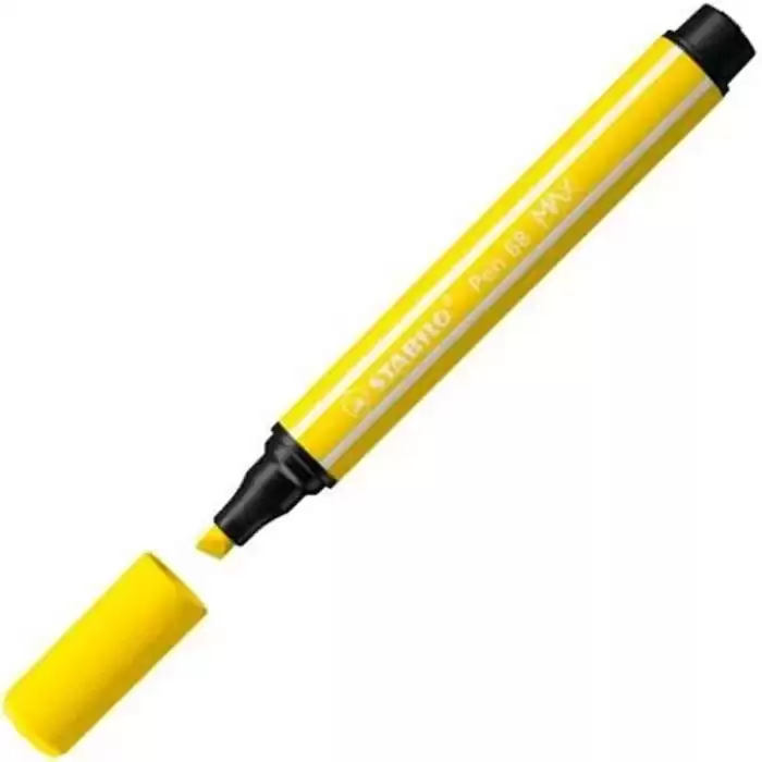 Stabilo Keçe Uçlu Kalem 68 Max Limon Sarısı 768/24 - 5li Paket
