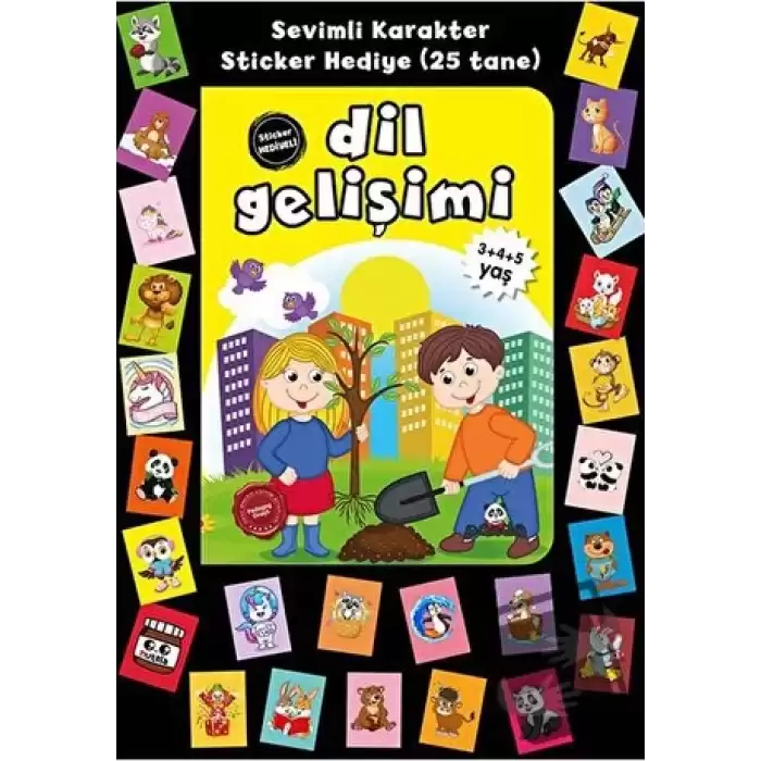 Stickerlı 3+4+5 Yaş Dil Gelişimi