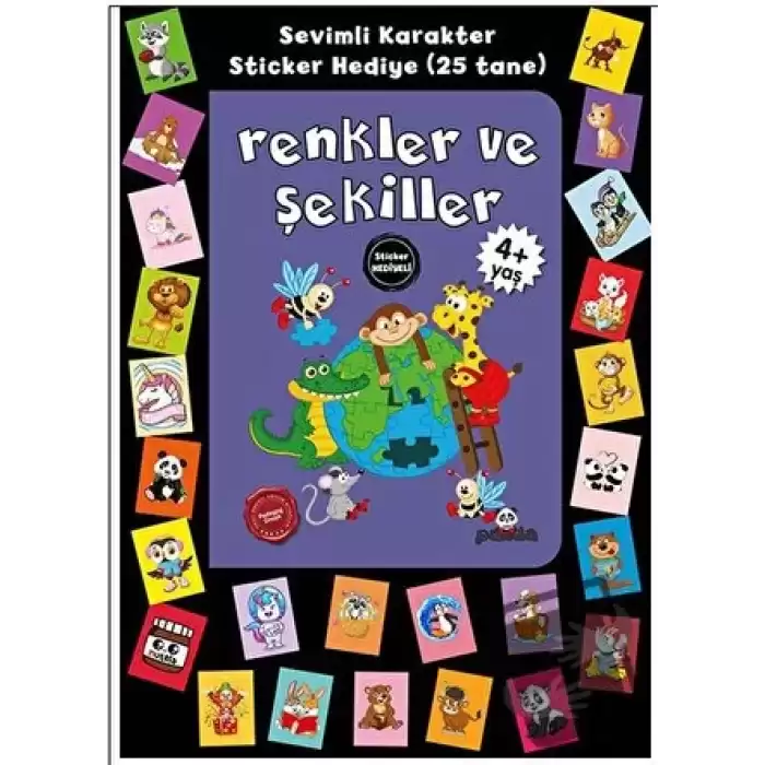 Stickerlı 4+ Yaş Renkler ve Şekiller