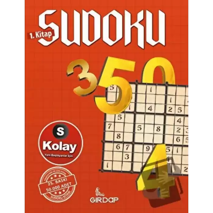 Sudoku 1. Kitap - Kolay (Yeni Başlayanlar İçin)