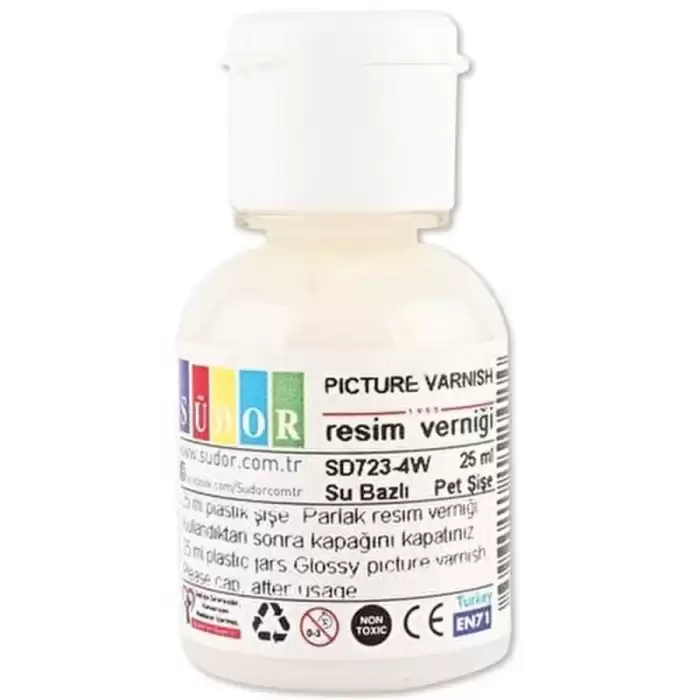 Südor Resim Verniği Su Bazlı 25 Ml Sd723-4W - 12li Paket