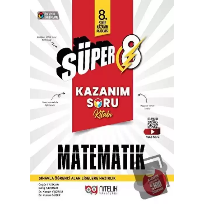 Süper 8 Matematik Kazanım Soru Kitabı