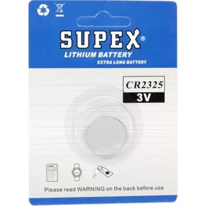 Supex Cr2325 3V Lityum Tekli Paket Pil