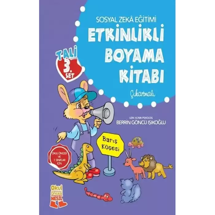 Tali 3.Set Etkinlikli Boyama Kitabı (Çıkartmalı)