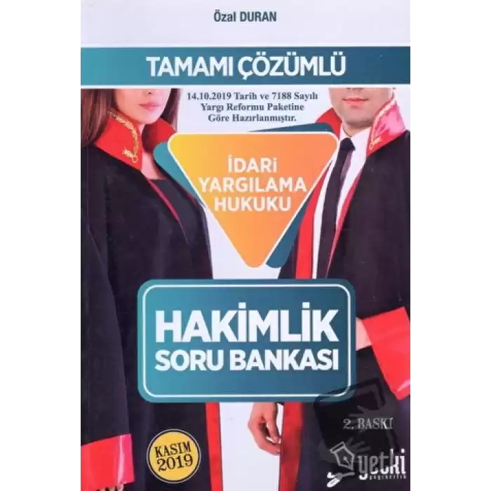 Tamamı Çözümlü İdari Yargılama Hukuku Hakimlik Soru Bankası