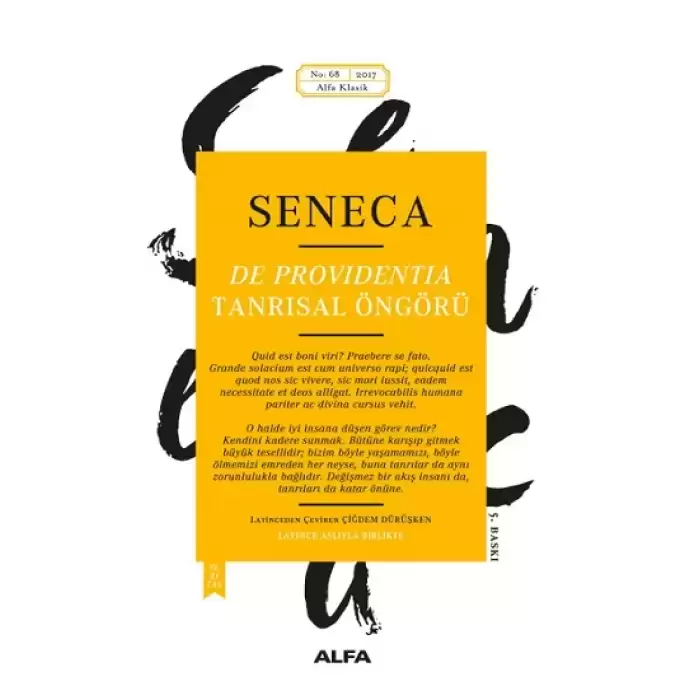 Seneca: De Providentia - Tanrısal Öngörü