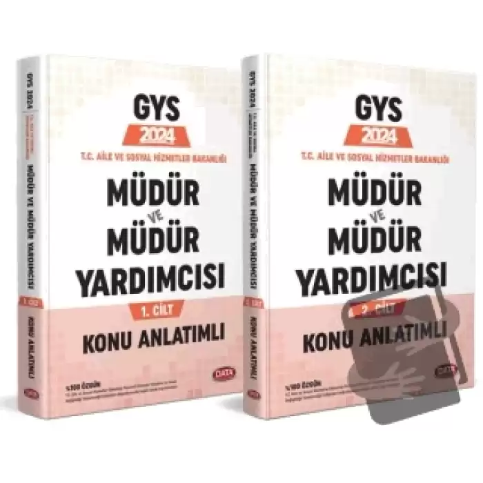 T.C. Aile ve Sosyal Hizmetler Bakanlığı GYS Müdür ve Müdür Yardımcısı Konu Anlatımlı