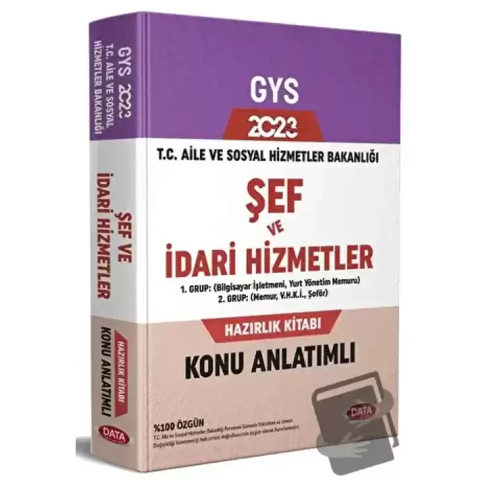 T.C. Aile ve Sosyal Hizmetler Bakanlığı GYS Şef ve İdari Hizmetler Konu Anlatımlı