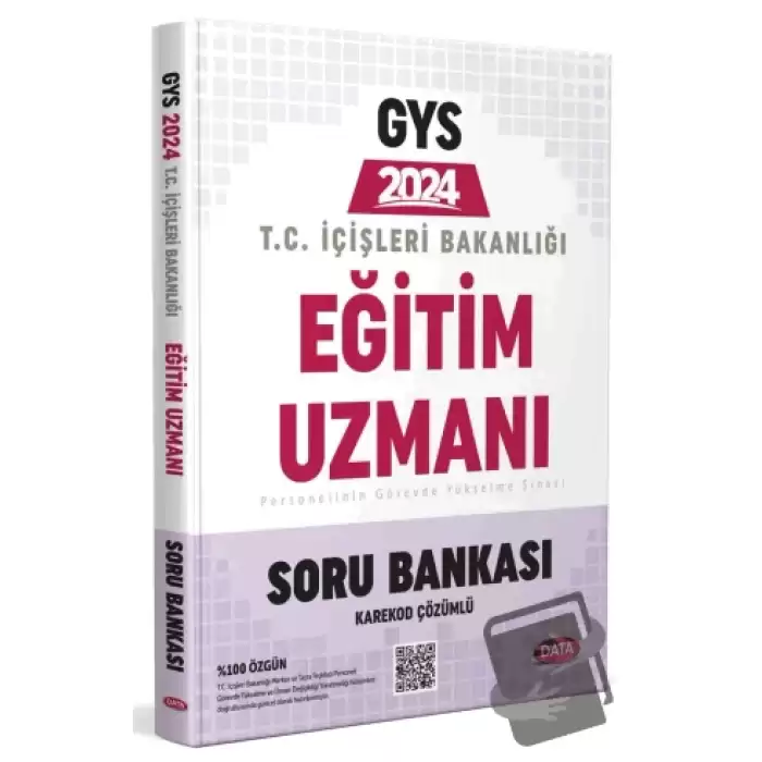 T.C. İçişleri Bakanlığı Eğitim Uzmanı GYS Soru Bankası - Karekod Çözümlü