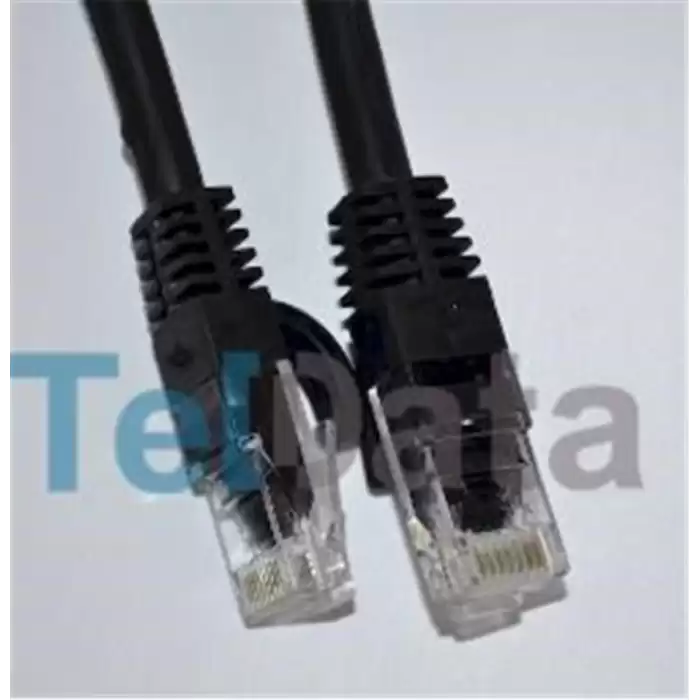 Teldata Tld-050S Cat6 0.50Mt Siyah Utp Patch Kablo