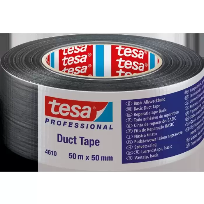 Tesa Tamir Bandı Basic Duck Siyah 50X50 04610-00004-00