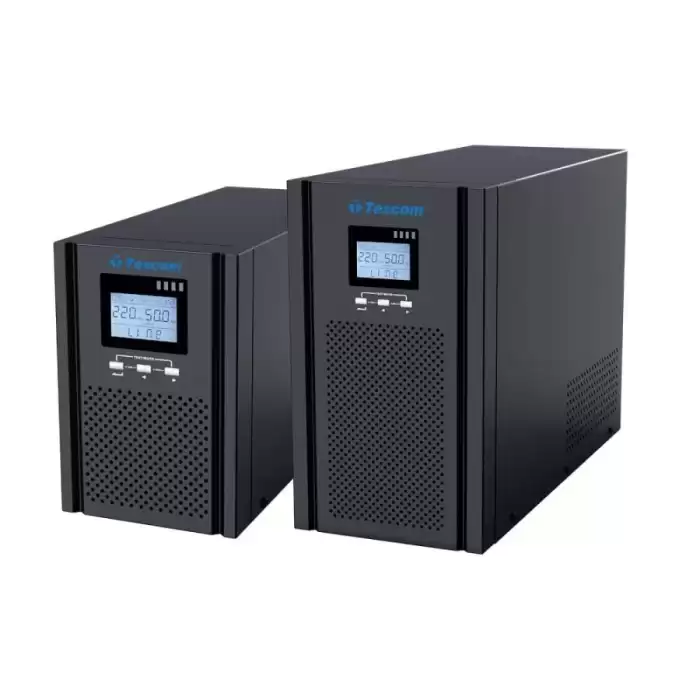 Tescom Teos+ 1 Kva (2X 7Ah) 1F-1F On Line 4-8Dk