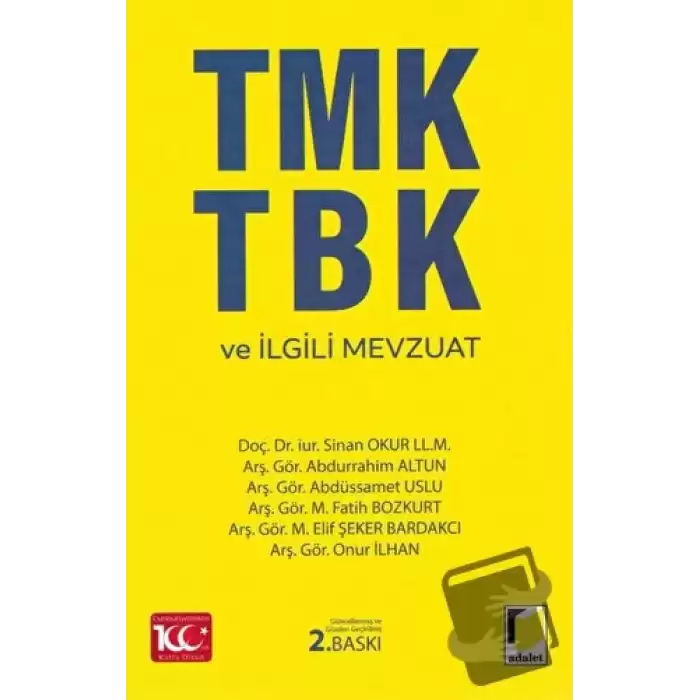 TMK TBK ve İlgili Mevzuat (Ciltli)