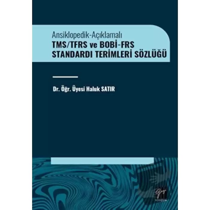TMS/TFRS ve BOBİ-FRS Standardı Terimleri Sözlüğü