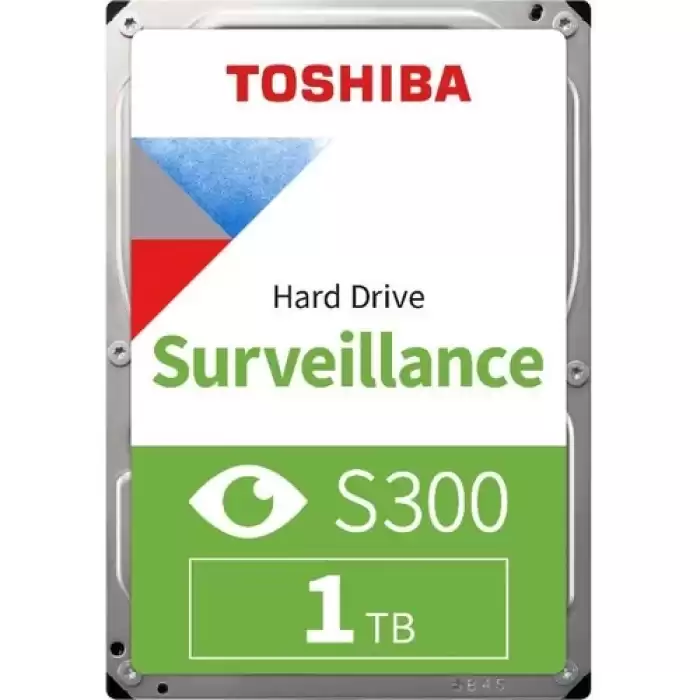 Toshiba 1Tb Hdwv110Uzsva 3.5 S300 5700Rpm Sata-3 6.0Gb-S 64Mb 7-24 Güvenlik Hdwv110Uzsva Harddisk