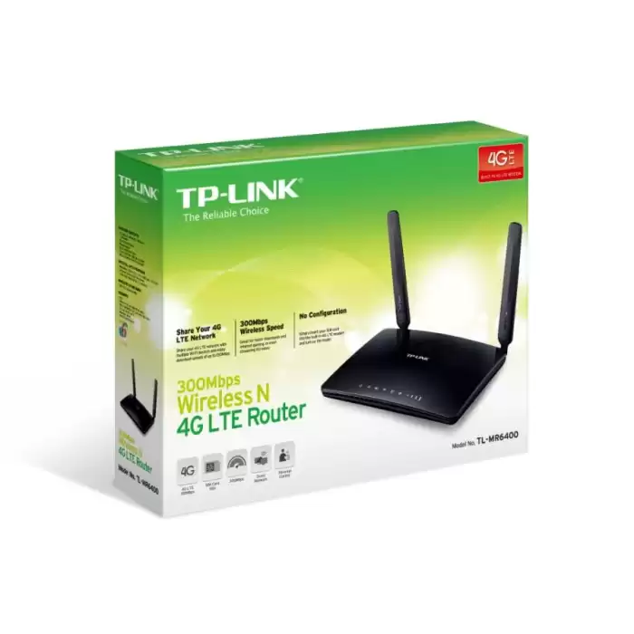 Tp-Link Tl-Mr6400 300 Mbps 4 Port 4G Kablosuz Router Sim Kartlı