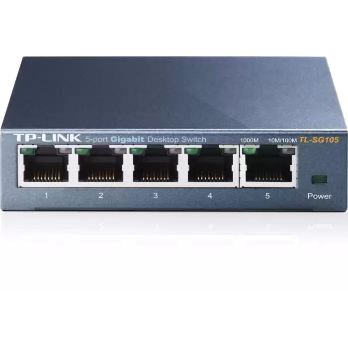 Tp-Link Tl-Sg105 5 Port 10-100-1000 Mbps Switch Çelik Kasa