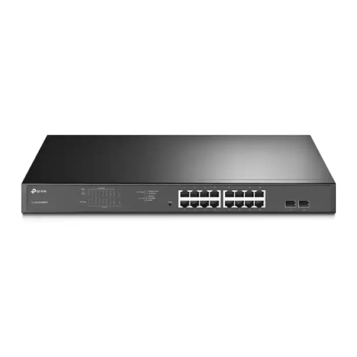 Tp-Link Tl-Sg1218Mpe 16 Port 10-100-1000 Poe+ Switch 2 Port Sfp Çelik Kasa Rack Mount