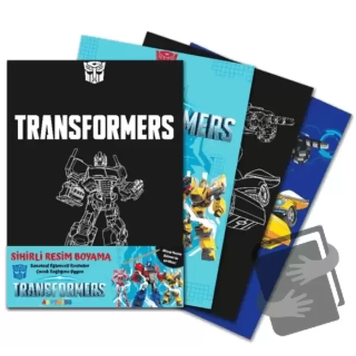 Transformers Sihirli Resim Boyama – Ahşap Kalem Hediyeli