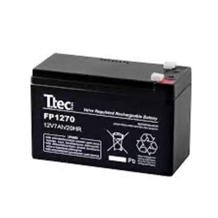 Ttec 12V 7Ah-20Hr Bakımsız Kuru Akü 2Kg Ups Uyumlu