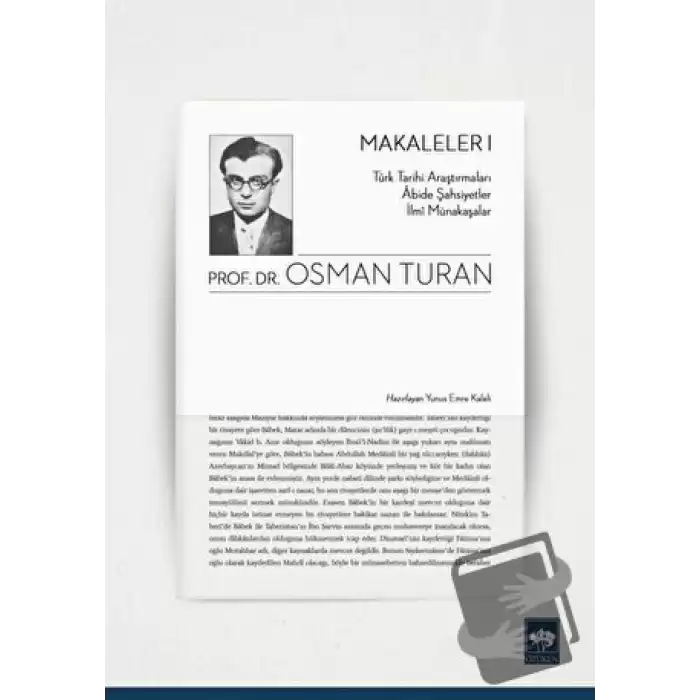 Türk Tarihi Araştırmaları Abide Şahsiyetler İlmi Münakaşalar - Makaleler 1