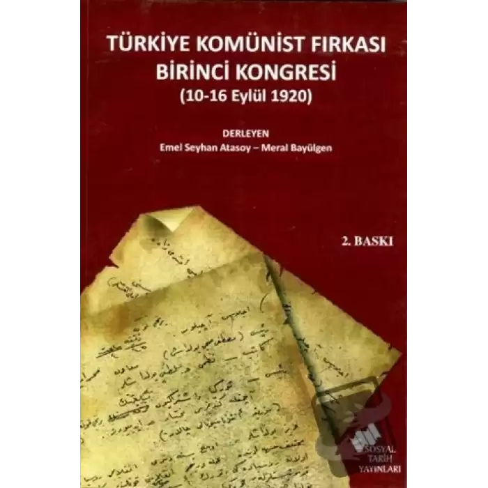 Türkiye Komünist Fırkası Birinci Kongresi (10-16 Eylül 1920)