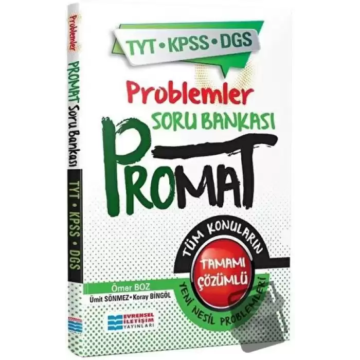 TYT-KPSS-DGS Promat Problemler Soru Bankası