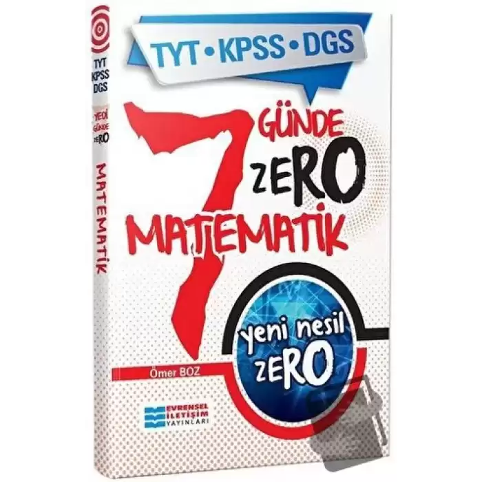 TYT KPSS DGS Yeni Nesil Zero Matematik