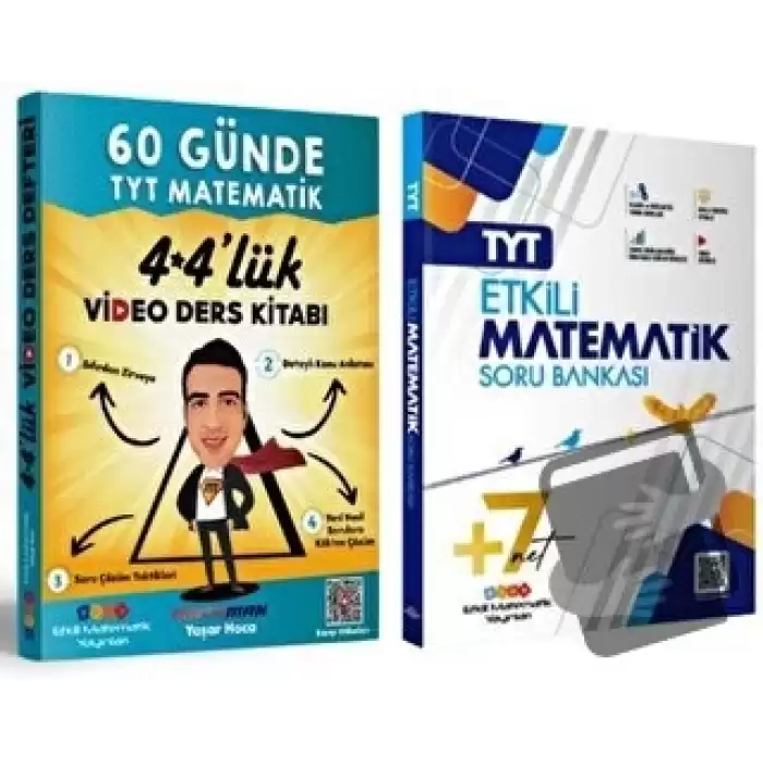 TYT Matematik Soru Bankası ve 60 Günde TYT Matematik Video Ders Kitabı