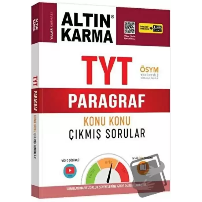 TYT Paragraf Konu Konu Çıkmış Sorular