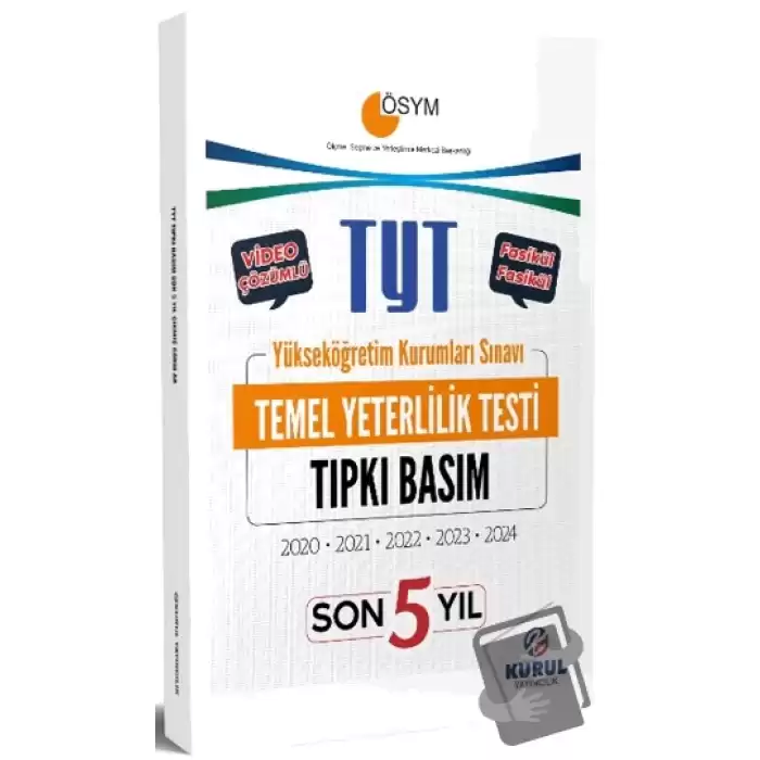 TYT Son Yıl Tıpkı Basım Çıkmış Sorular ve Video Çözümleri