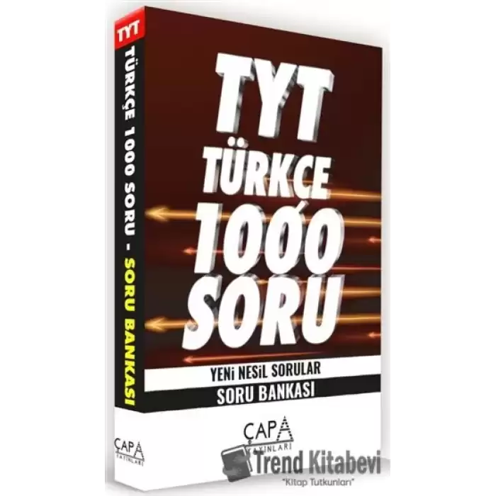 TYT Türkçe 1000 Soru Yeni Nesil Sorular - Soru Bankası