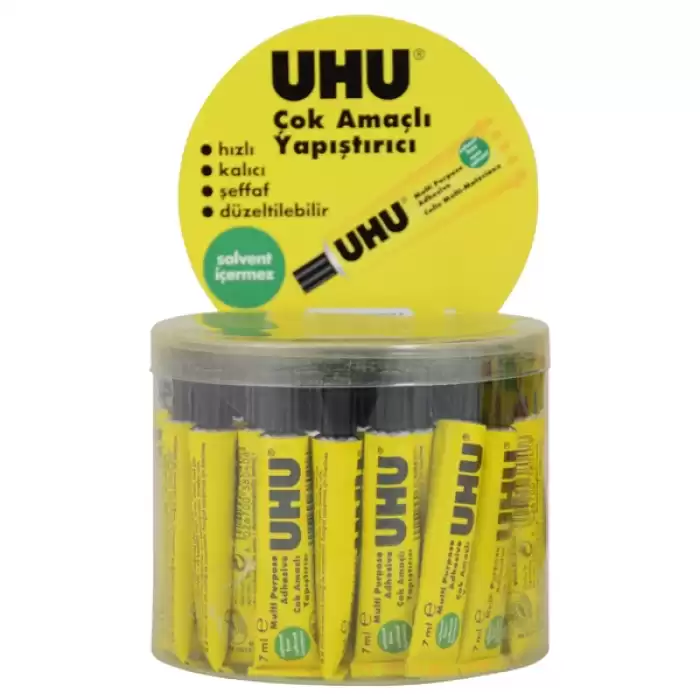 Uhu Sıvı Yapıştırıcı Solventsiz No:3 7 Ml Uhu38040-K - 50li Paket