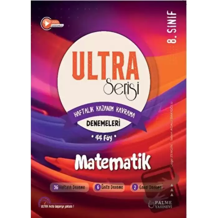 Ultra Serisi 8. Sınıf Matematik Deneme Kitabı (44 Föy)