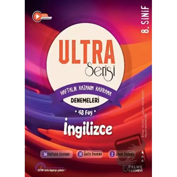 Ultra Serisi 8.Sınıf İngilizce Deneme Kitabı (48 Föy)