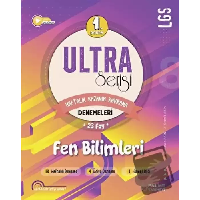 Ultra Serisi LGS 1. Dönem Fen Bilimleri Denemeleri