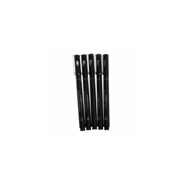 Uni-Ball Çizim Kalemi Akrilik Uçlu Fine Line Pin 5 Li Siyah Pın-200/5P