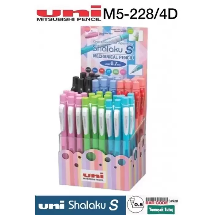 Uni-Ball Versatil Kalem Shalaku S Yandan Basmalı 0.7 Mm 48 Li Set