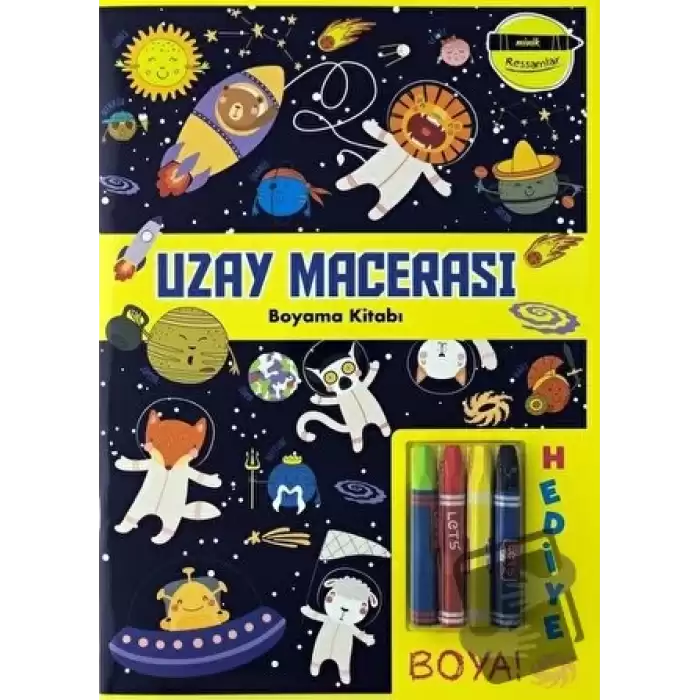 Uzay Macerası Boyama Kitabı - Minik Ressamlar