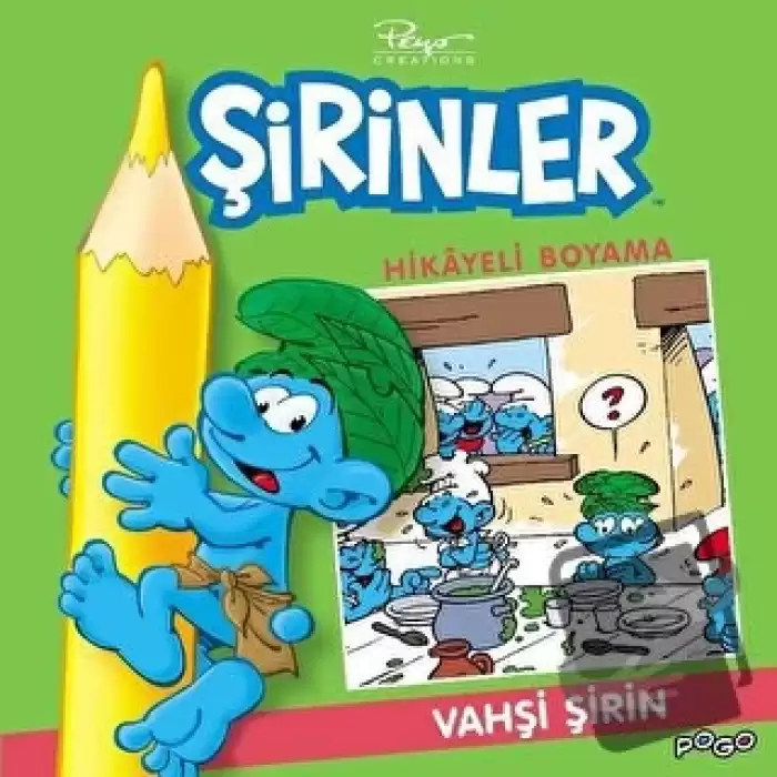 Vahşi Şirin Hikayeli Boyama - Şirinler