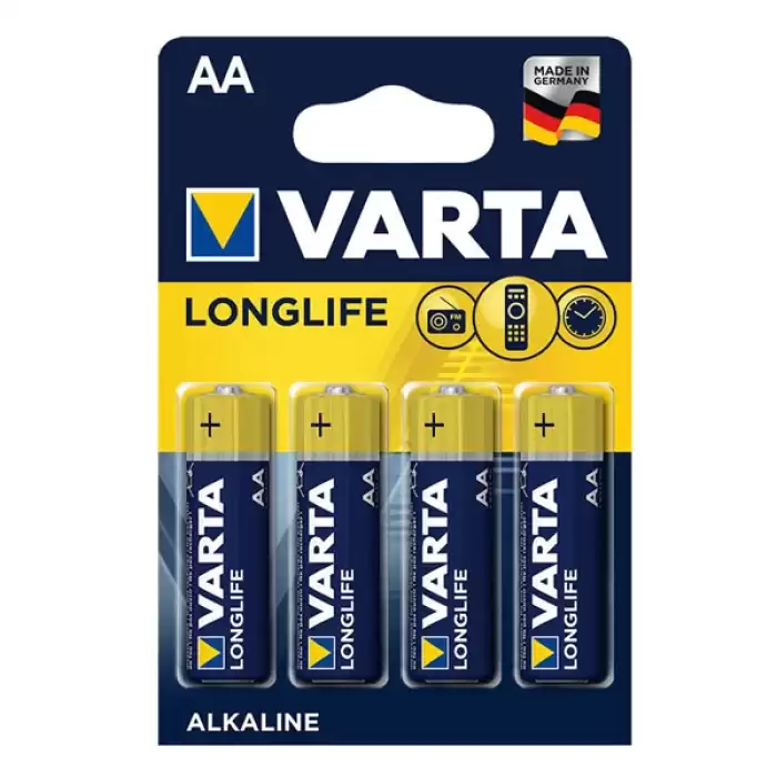 Varta Alkalin Kalem Pil (Aa) Long Life Extra 4 Lü